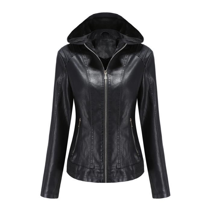 Veste zippée élégante avec capuche pour femme
