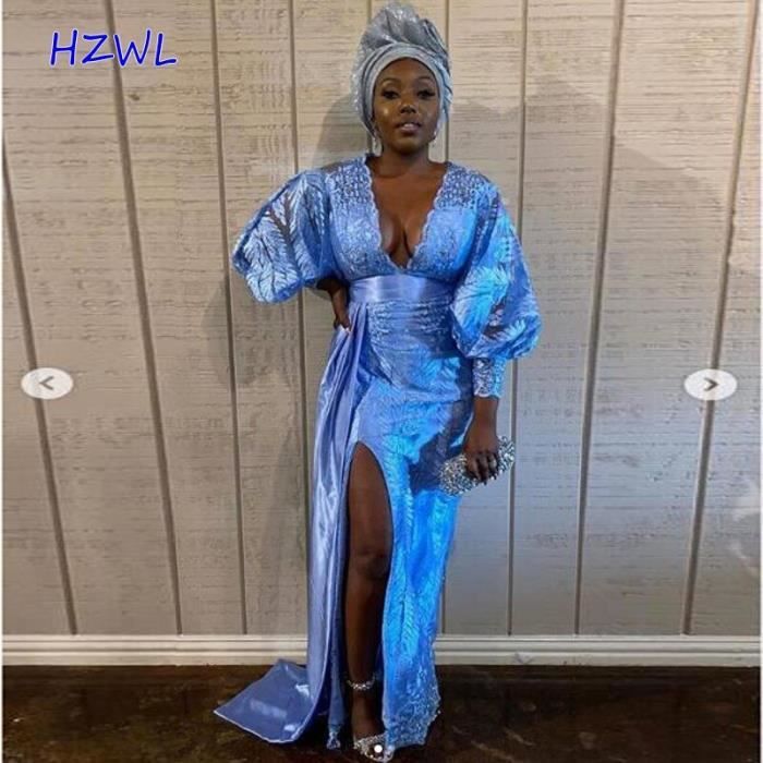 Robe de soirée en dentelle africaine hotsell