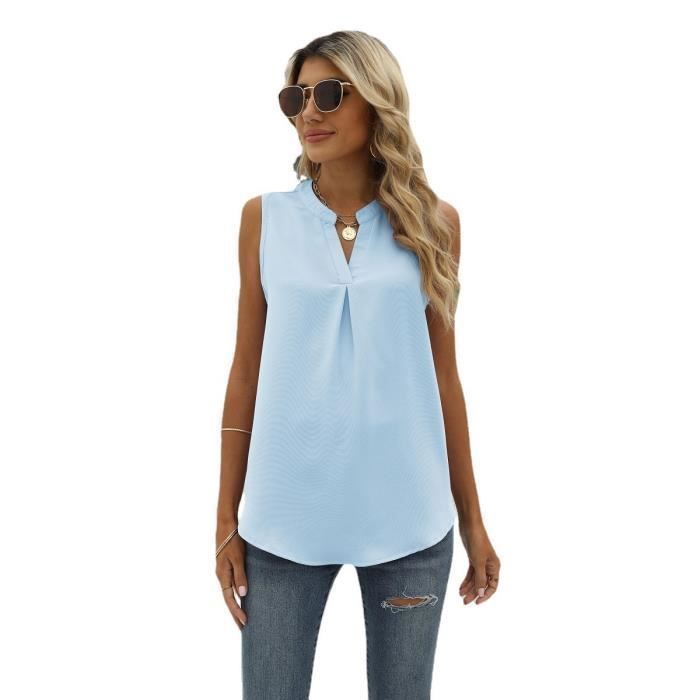 T-shirt Sans Manches Femme Jones New York Sport - Taille M - Coton Blanc - Occasion Très Bon état