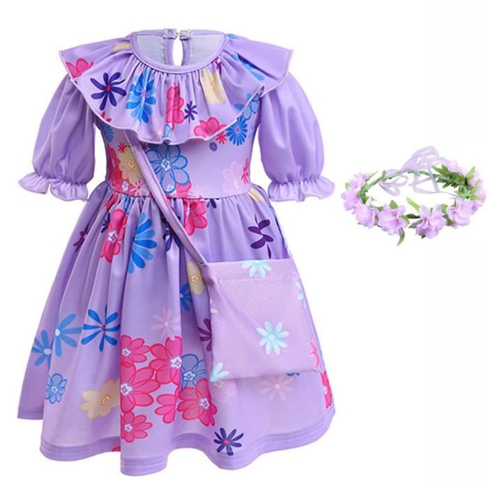 Robe Princesse Encanto Mirabel AMZBARLEY - Déguisement Enfant Halloween  Noël Carnaval Cosplay 5-10 ans - Cdiscount Jeux - Jouets