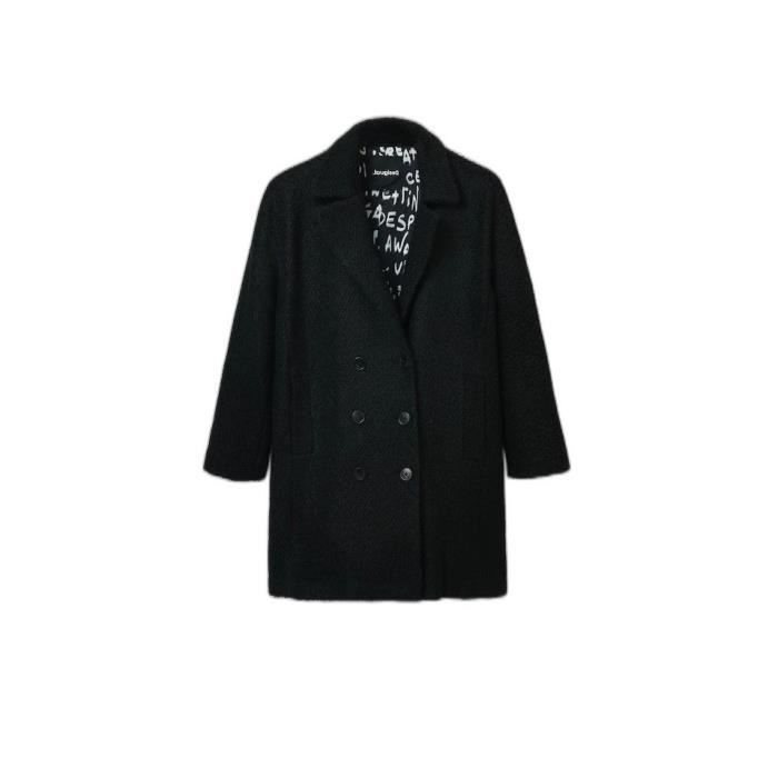 Manteau best sale noir desigual