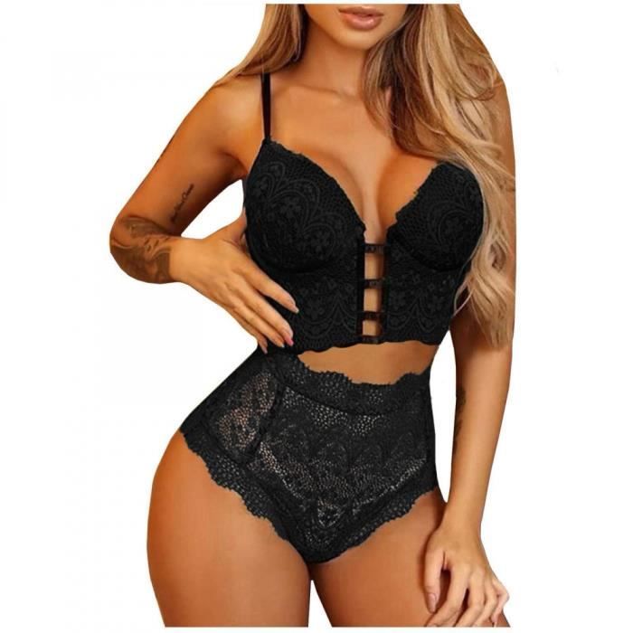 Body Femme Sexy Dos Nu Et Dentelle - Col V Profond, Bretelles Réglables | Lingerie Romantique, Soirée