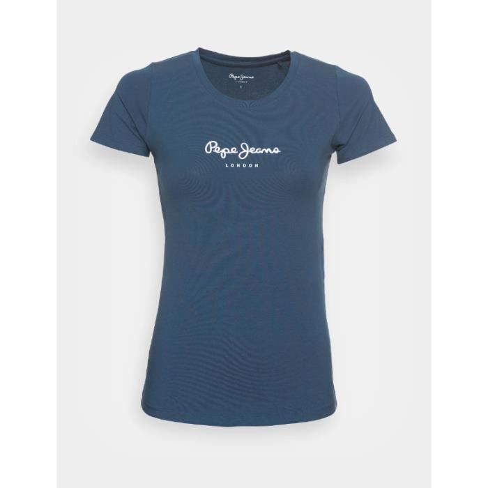 PEPE JEANS - T-shirt col rond - marine - M - Bleu - Tee-shirts