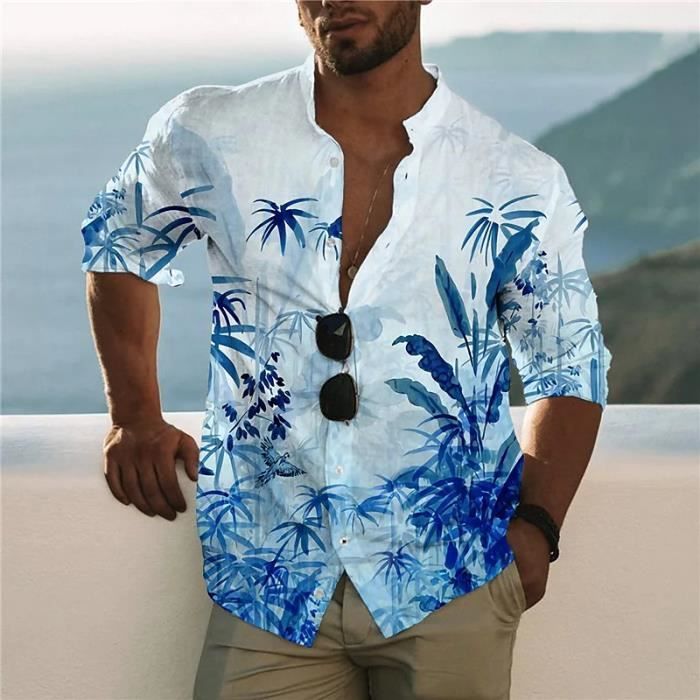 Chemise tropicale homme deals