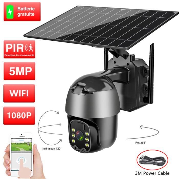 Caméra De Surveillance Extérieure WiFi 4K 5X Zoom Optique - Détection IA, Vision Nocturne Couleur, IP67 - 4