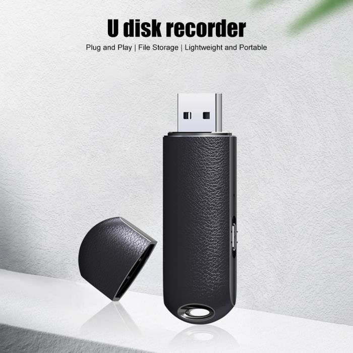 Mini Enregistreur Vocal 32 Go USB – +500 Heures HD, Portable, Pour Réunions, Cours, Interviews, Idéal Comme Enregistreur Espion
