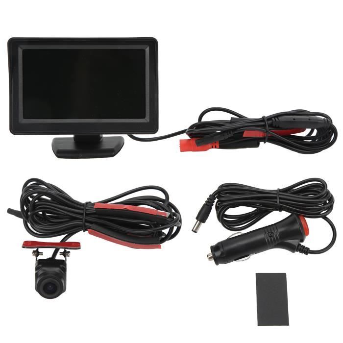 Ashata Caméra de voiture pour bébé Moniteur de voiture pour bébé 4,3 pouces écran TFT 120