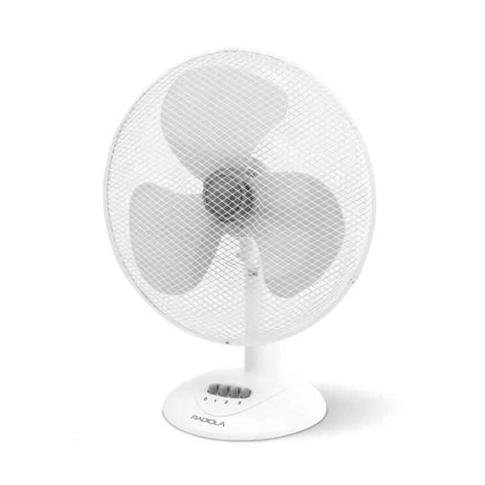 Radiola - Ravel340h - Ventilateur De Table 23 Cm - 3 Vitesses - Oscillation - 45w - Radiola