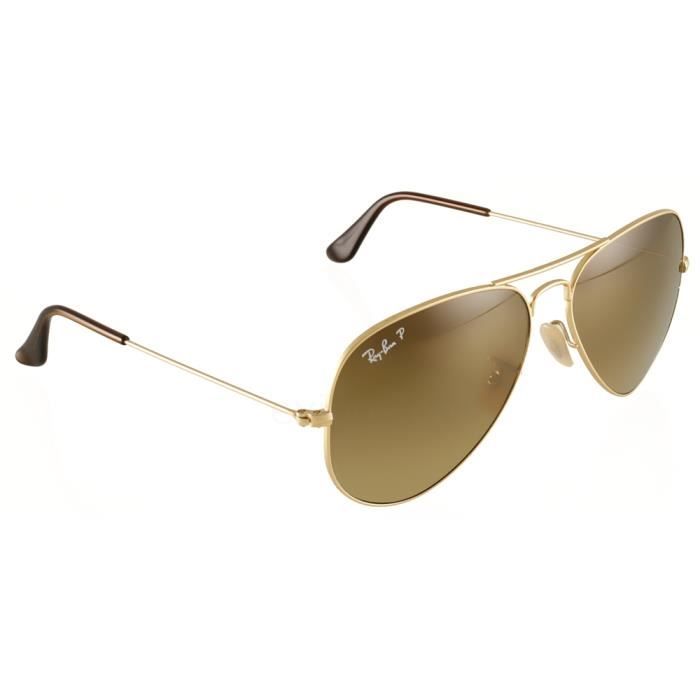 Ray Ban rb 3525 Dore Taille 58 Achat Vente lunettes de soleil Cdiscount