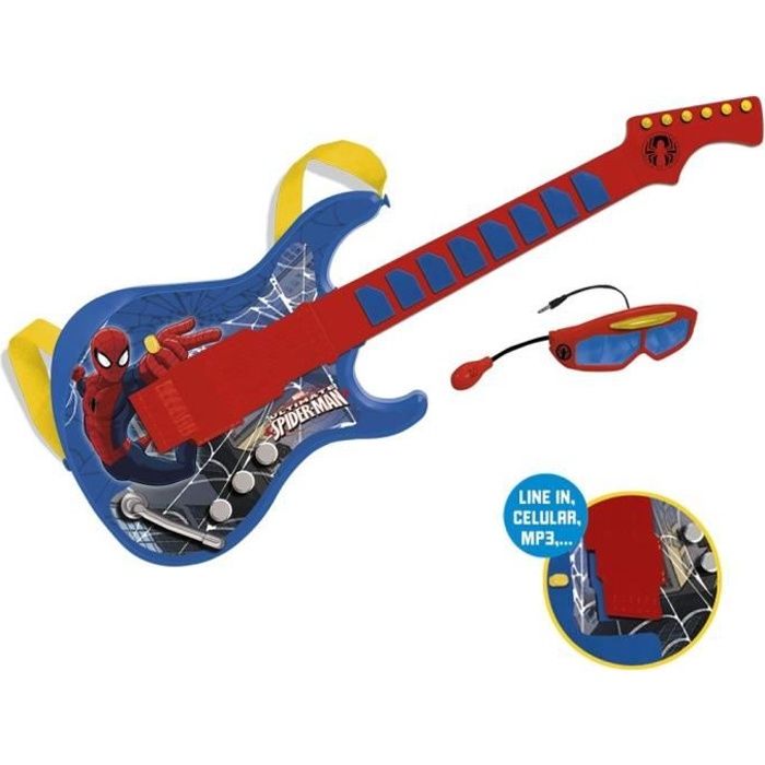 SPIDERMAN Guitare avec vraies cordes - Cdiscount Jeux - Jouets