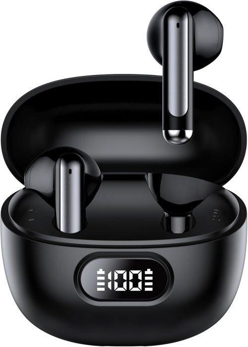 Ecouteurs Bluetooth - RIWILL - Modèle Noir - Réduction Antibruit - 40h Autonomie - IP7 Étanche