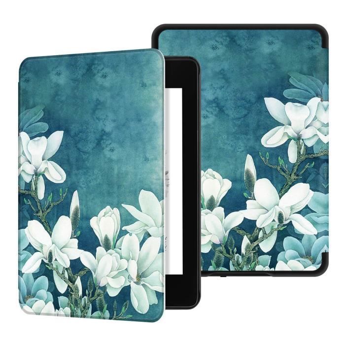 Housse Kindle Paperwhite 10e Génération 2018 (modèle PQ94WIF) - Cuir Synthétique Avec Dragonne - Veille/réveil Automatique - Protection écran Intégrée - 3