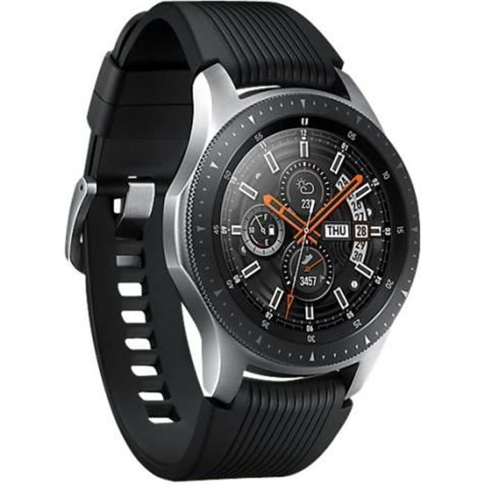 Samsung Galaxy Watch 46 mm argent montre intelligente avec bande