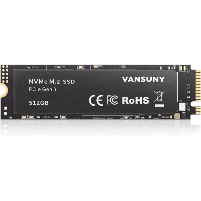 Clé USB-C SSD 512Go Vansuny - Vitesse Jusqu'à 1000 Mo/s, Double Connecteur USB-C Et USB-A