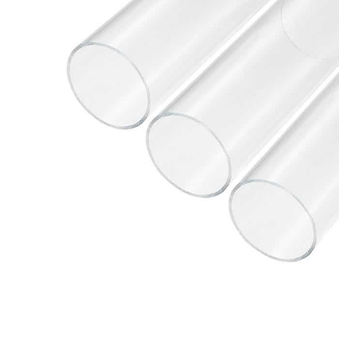 Tube Acrylique Transparent Rigide – 26 Mm Intérieur, 30 Mm Extérieur, 15 Cm De Long – Pour Lampes, Refroidissement Et DIY