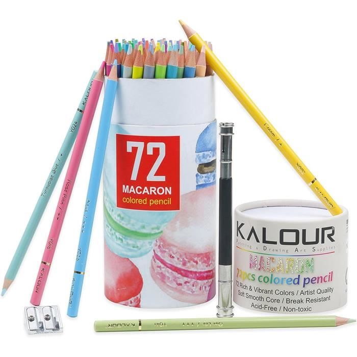 72 Crayons de Couleur Macaron, D'artiste Crayons Pastel Pour Dessiner Des  Fournitures D'art,Crayons de Colorage, IdéAl[S305] - Cdiscount Beaux-Arts  et Loisirs créatifs