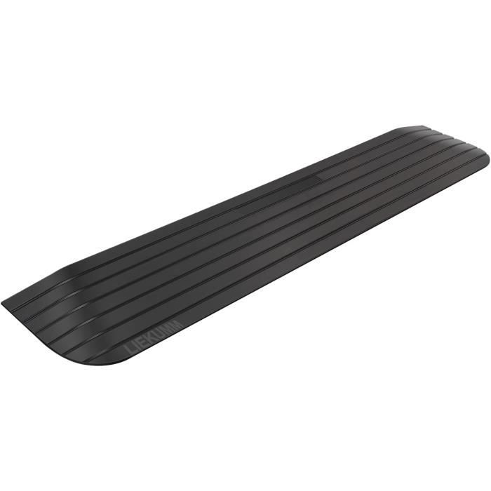 Rampe De Seuil Antidérapante En Caoutchouc - Pour Fauteuil Roulant, Moto, Voiture, Hauteur 9-20cm, 50x50x11cm