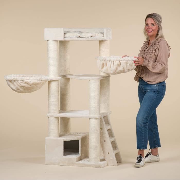Arbre a Chat XXL geant Corner Coo eige griffoir Arbres pour Grand Gros Chats Maine coon Solide à