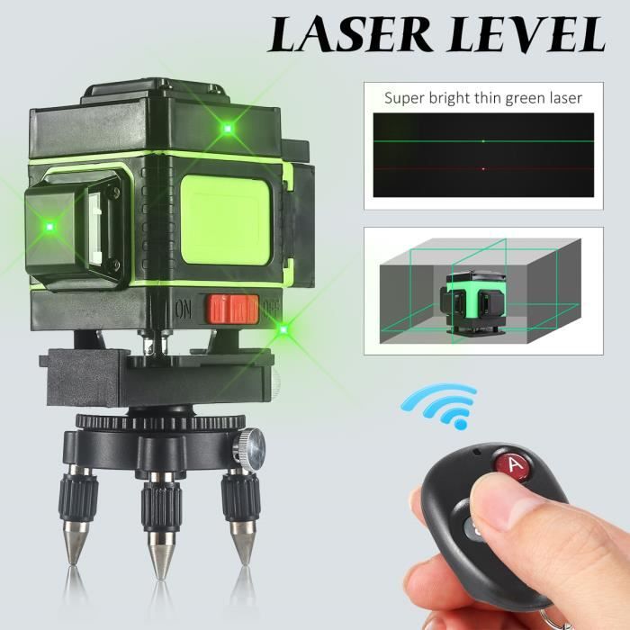 Tempsa 12 Ligne Niveau Laser 360 Rotatif Etanche Professionnel Automatique Levelsure Avec Telecommande Achat Vente Telemetre Laser Tempsa 12 Ligne Niveau Laser Cdiscount