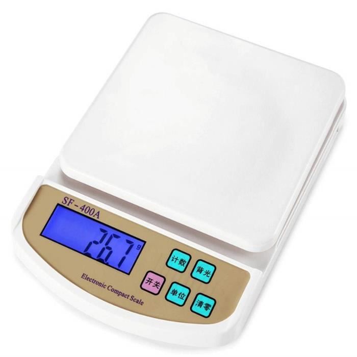 Balance De Cuisine BOMATA Étanche IPX6 - 0,1g Précision - 5kg Capacité - Acier Inox - Rétroéclairage