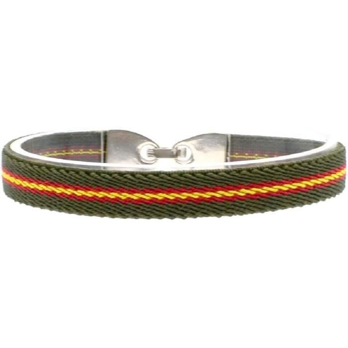 Bracelet élastique Espagnol Et Andalou - Tissu Avec Drapeaux - Sans Fermeture - Pour Homme Et Femme - Cadeau Nautique