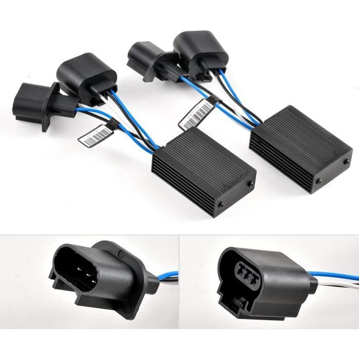 Lot De 2 Résistances De Charge LED 50W 8 Ohm - Décodeurs Anti-scintillement Pour Phares H7, étanches, Plug-and-play