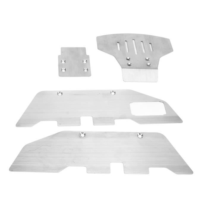 Plaques De Protection De Châssis Avant Et Arrière RC Plaque De Blindage En Acier Inoxydable Pour Arrma 95049005