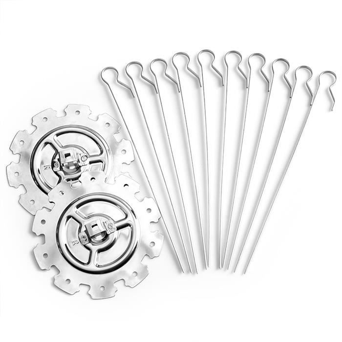 Lot De 10 Brochettes Acier Inoxydable Pour Ninja Foodi - Compatible AG300, AG400, Etc. - 5