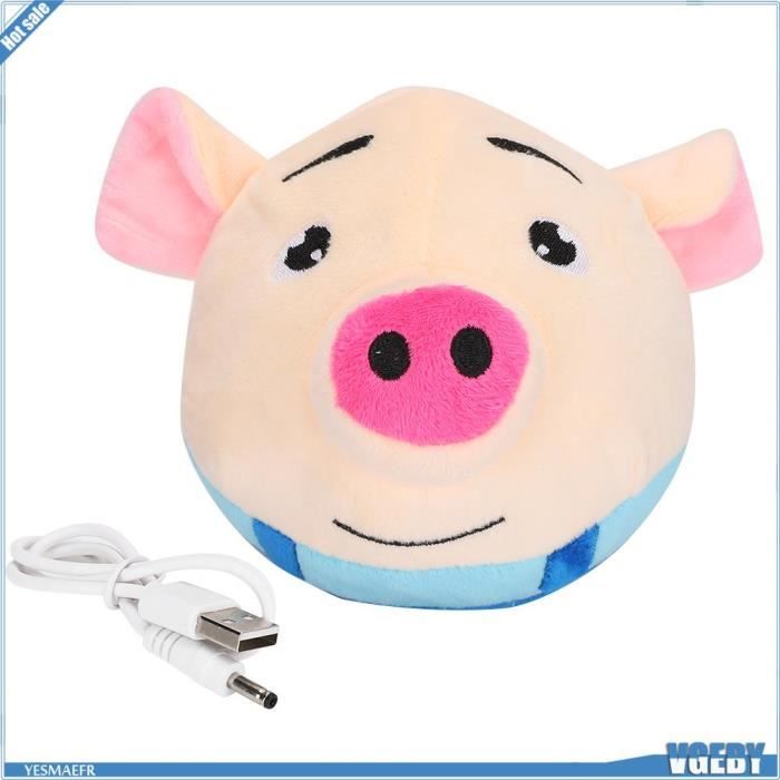 Meilleurs prix pour VGEBY Balle de son VGEBY Balle rebondissante pour animaux de compagnie Jouet animalerie jouet Cochon sauteur en vêtements bleus