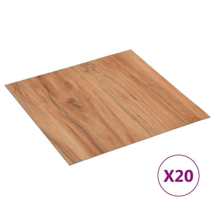 vidaXL Planches de plancher autoadhésives 20 pcs PVC 1,86m² Bois clair 330163