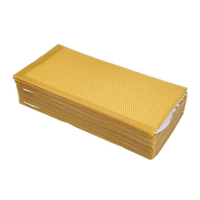 10 Pcs Ruche Fondation Feuilles Cire D Abeille Portable Naturel Flexible Apiculture Outil Moule A Gateau Moule De Patisserie Cdiscount Maison