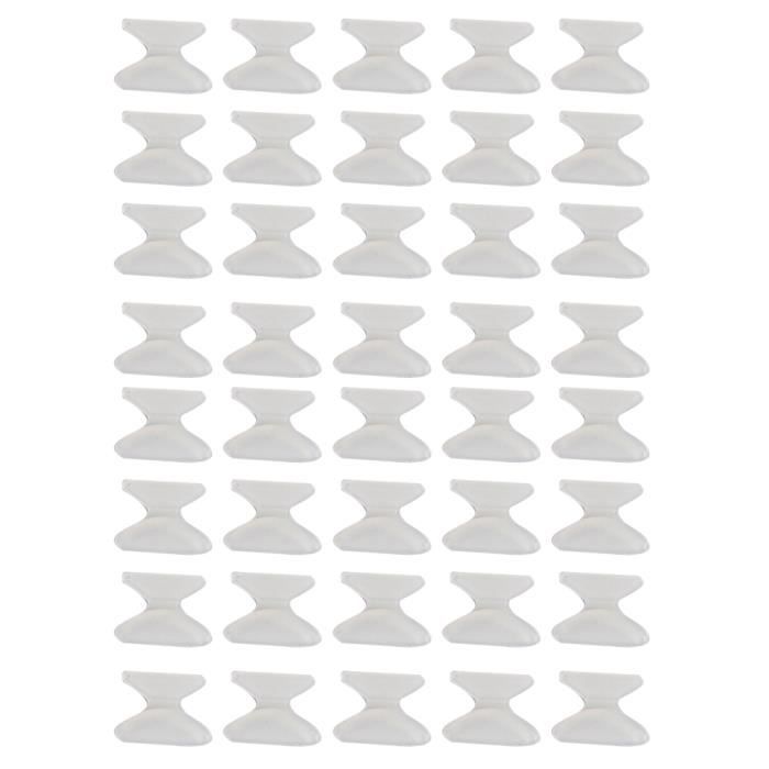 Coussinets De Nez De Remplacement Pour Lunettes De Soleil Serengeti - Modèle SG-21 (fin) - Blanc Transparent