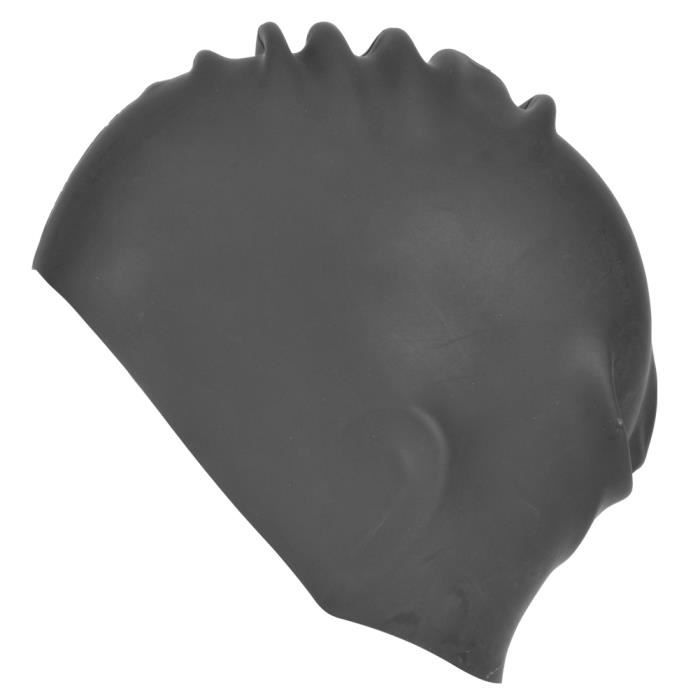 Bonnet De Bain Silicone Femme - Design Fleur De Lotus Dorée, Pour Cheveux Longs - Étanche Et Confortable, Natation & Loisirs Aquatiques