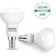 AGOTD 6W Ampoule LED E14 R50 Rflecteur 50W Ampoules Halogne quivalent Culot E14 470Lm 2700K Blanc Chaud Non Dimmable Lot de 1[6797]-1