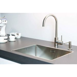 Distributeur De Savon Encastrable Newaner - Acier Inoxydable 304 - Recharge Par Le Haut - Bouteille 350ml - Évier Cuisine