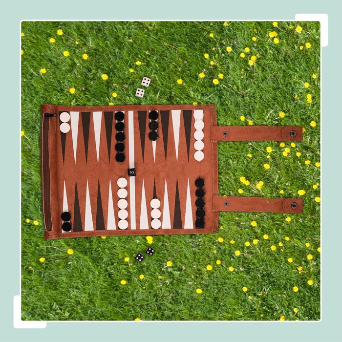 Backgammon à Enrouler Relaxdays – Plateau 32x26 Cm En Similicuir Noir – Set Complet Avec 30 Pions, 4 Dés Et Videau – Voyage Et Excursion