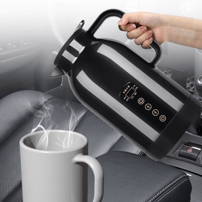 Lot De 2 Bouilloires De Voyage Pour Voiture (0,5L Et 0,8L) – Noir – NE FONCTIONNENT PAS – Pour Pièces Ou Réparation