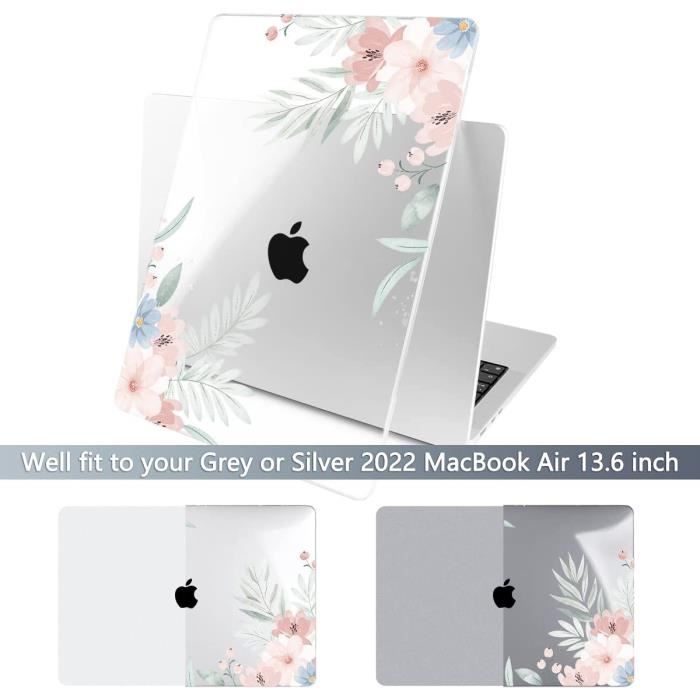 Coque pour M2 MacBook Air 13.6 Pouces 2022 Modèle A2681, Coque