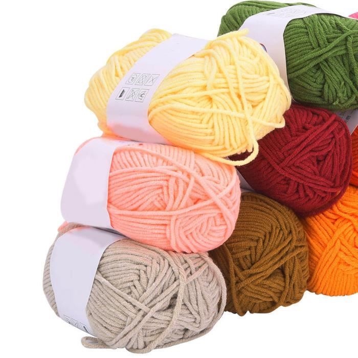 50g/ball coloré doux paillettes acrylique laine fil coton fil serviette fil  fil pour tricoter à la main au Crochet pull chapeau chaussures - Type B