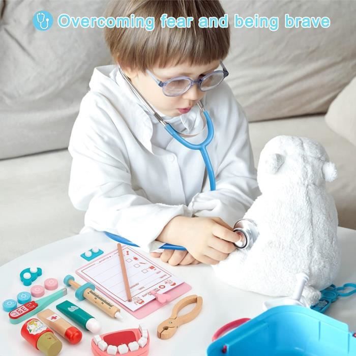 Simulation docteur jouet en bois maison de jeu pour enfants cosplay