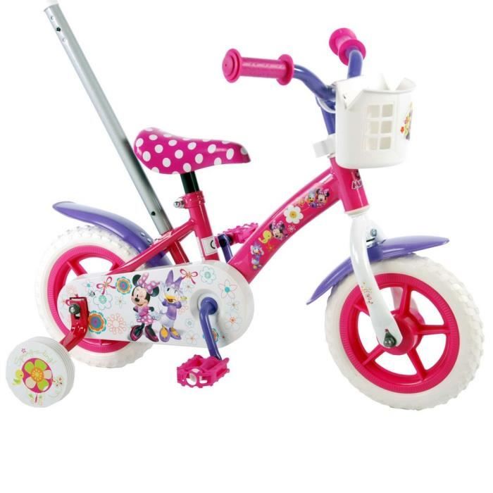 Vélo 10 pouces garçon avec canne best sale