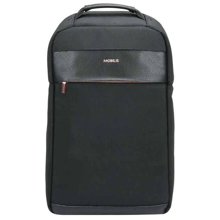 MOBILIS Sac a dos pour ordinateur portable 14 15.6 Noir et Or Rose