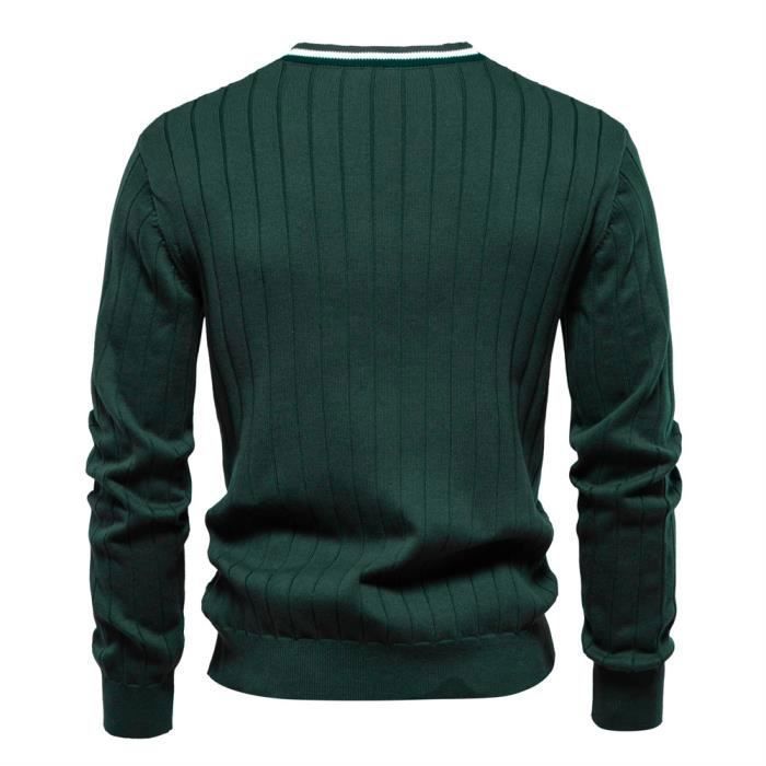Cardigan Homme Automne Hiver Slim Fit Zippé - Tricot Chaud Avec Poches