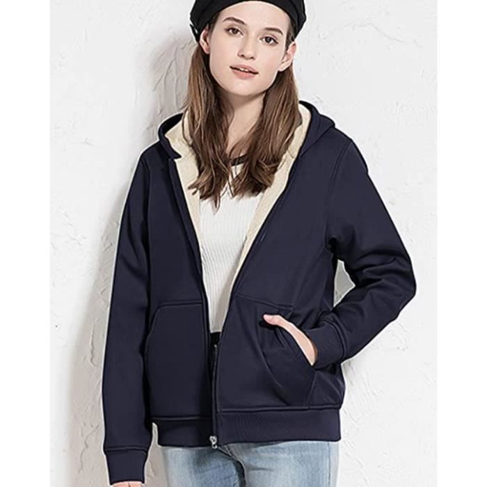 Vêtement D'équipage Femme Crew Clothing - Polaire Bleue 1/4 Zip - Taille S (EU 36) - Très Bon état