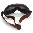Moto Goggles Adulte Moto Biker Lunettes Steampunk Moto Casque Sunglasses Vintage SteamPunk Eyewear pour Sports de plein air Motocros-2