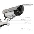 Caméra de surveillance factice - TECH DISCOUNT - TX-18 - Energie solaire - Blanc - Haute simulation-2