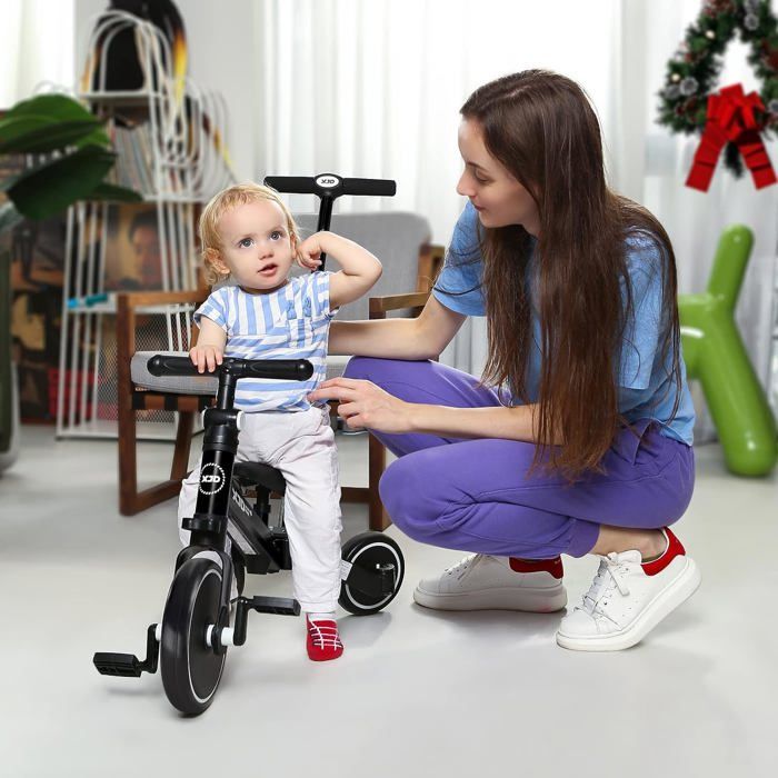 XJD 3 en 1 Velo Draisienne Tricycle pour Enfants de 1 3 Ans Premier Velo d Entrainement d Equilibre Vehicule avec Pedale Cadeau Cdiscount Sport