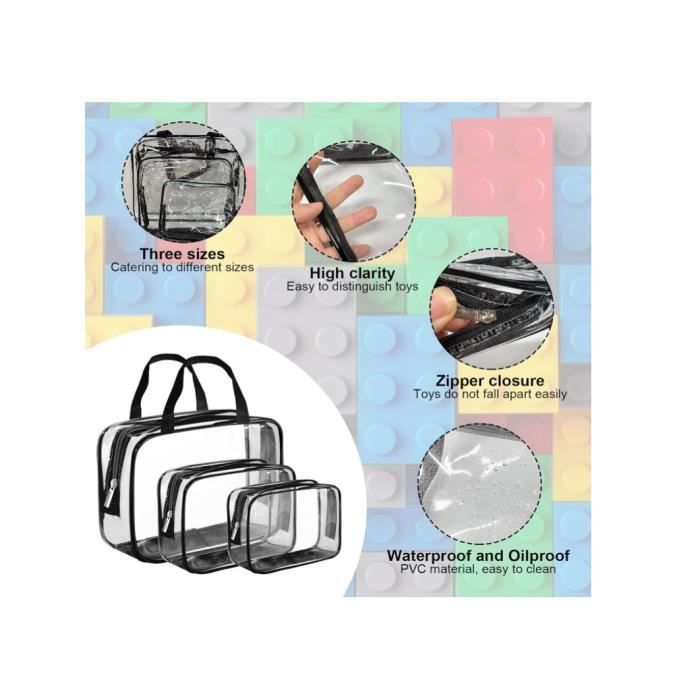 Sac de rangement Djois avec fermeture éclair A3 assorti | 8 pièces