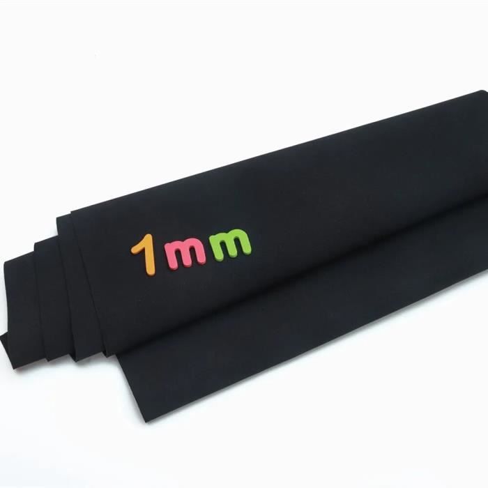 Tissu Néoprène Double Face 4 Mm Extensible – Jersey Imperméable Et Coupe-Vent – Idéal Pour Combinaisons, Sacs Et Accessoires (45 Cm X 120 Cm)