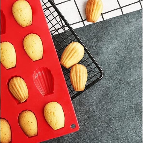 Mini moule à madeleine - Moule à pâtisserie en silicone 20